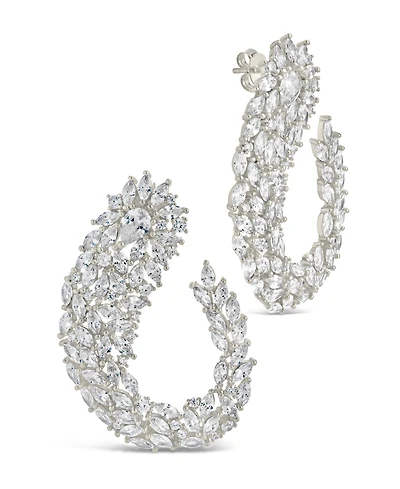 Sterling Forever Gwen Cubic Zirconia Statement Drop Earrings