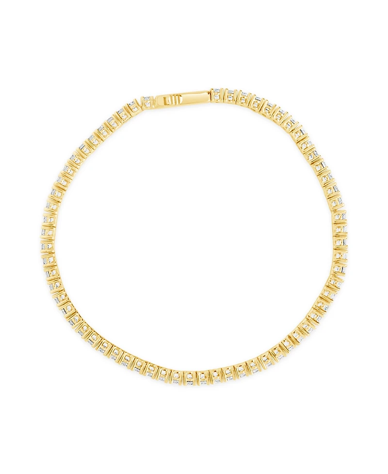 Sterling Forever Alicia Cubic Zirconia Tennis Bracelet