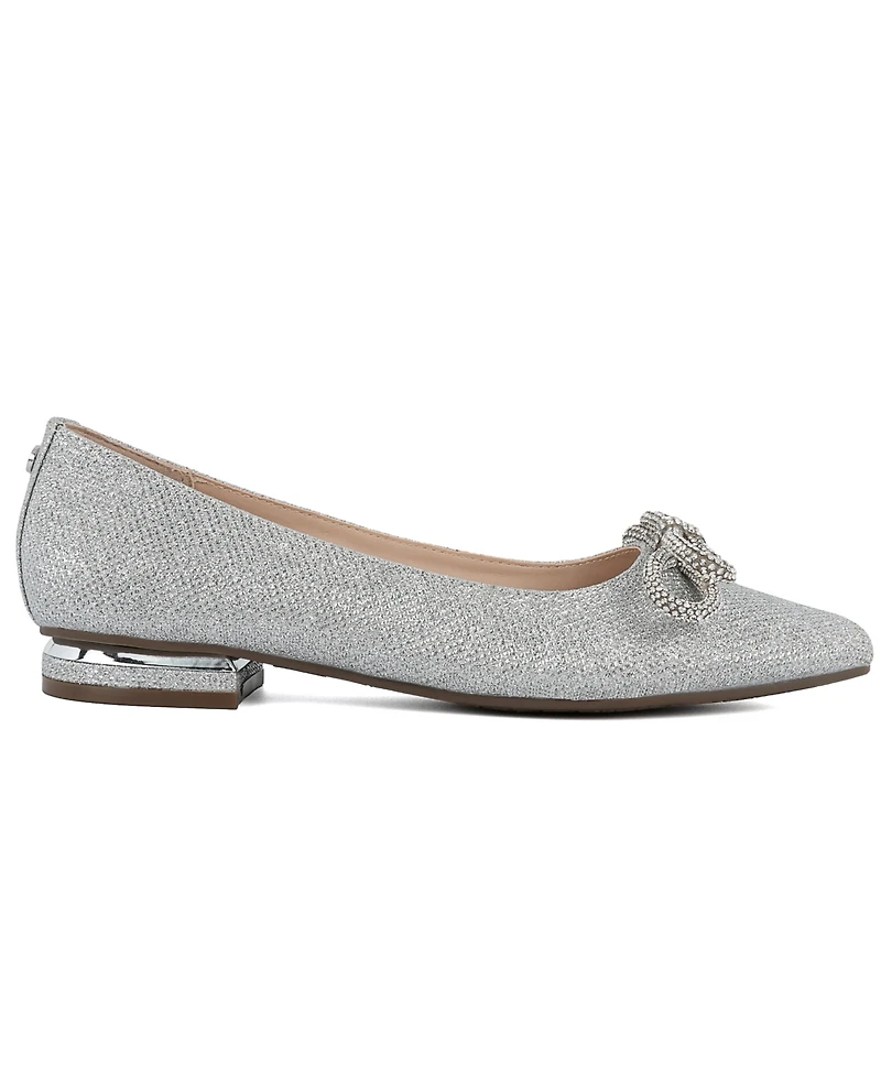 Jones New York Women's Quinnie Pointed Toe Embellished Dress Flats