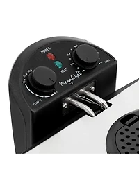 MegaChef 4.23 Quart Stainless Steel Electric Deep Fryer with Timer