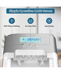 Sugift 26 lbs Countertop Lcd Display Ice Maker with Ice Scoop