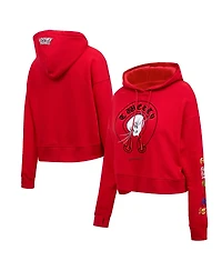 Freeze Max Women's Looney Tunes Tweety Bird Cropped Pullover Hoodie