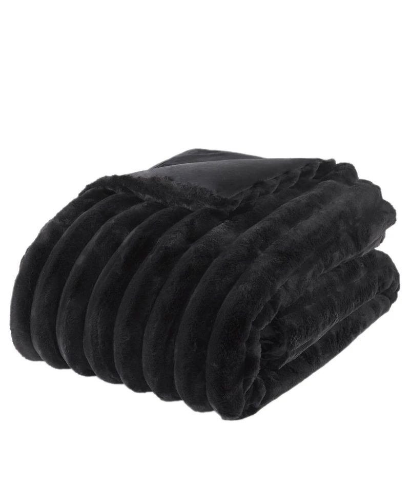 Madison Park Jasmine Faux Fur Reverse to Velvet 3-Pc. Comforter Set, Full/Queen