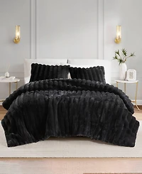 Madison Park Jasmine Faux Fur Reverse to Velvet 3-Pc. Comforter Set, Full/Queen