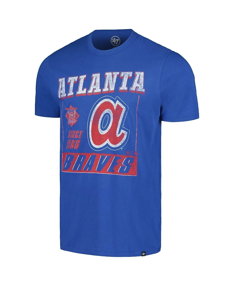 '47 Brand Men's Royal Atlanta Braves Outlast Franklin T-Shirt