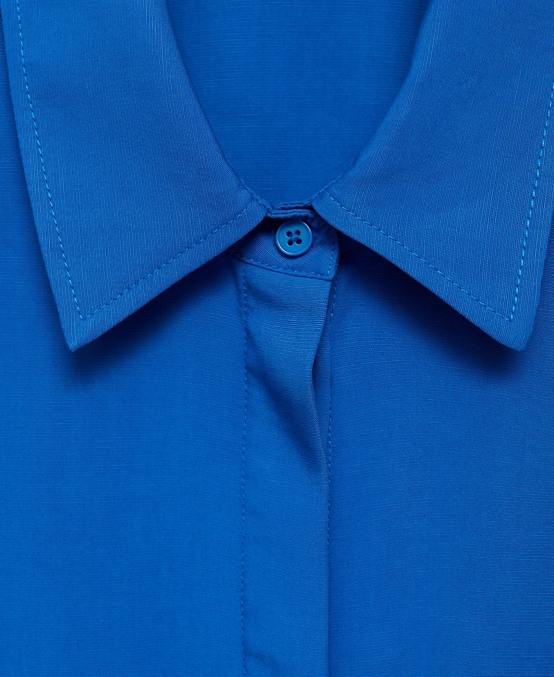 Mango Women's Pocket Detail Lyocell Shirt