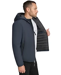 Calvin Klein Men's Infinite Stretch Water-Resistant Hooded Jacket