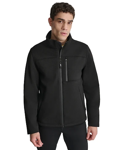 Dkny Men's Sweater-Knit Fleece Jacket