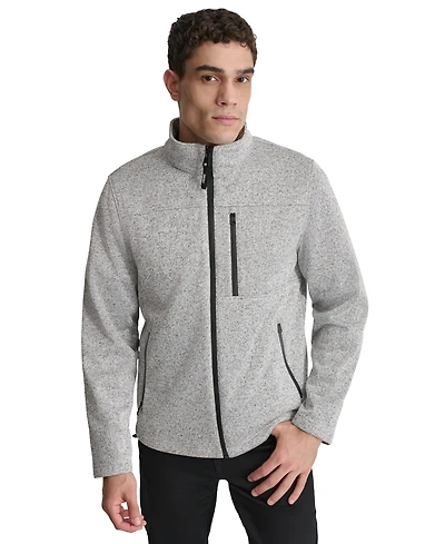 Dkny Men's Sweater-Knit Fleece Jacket
