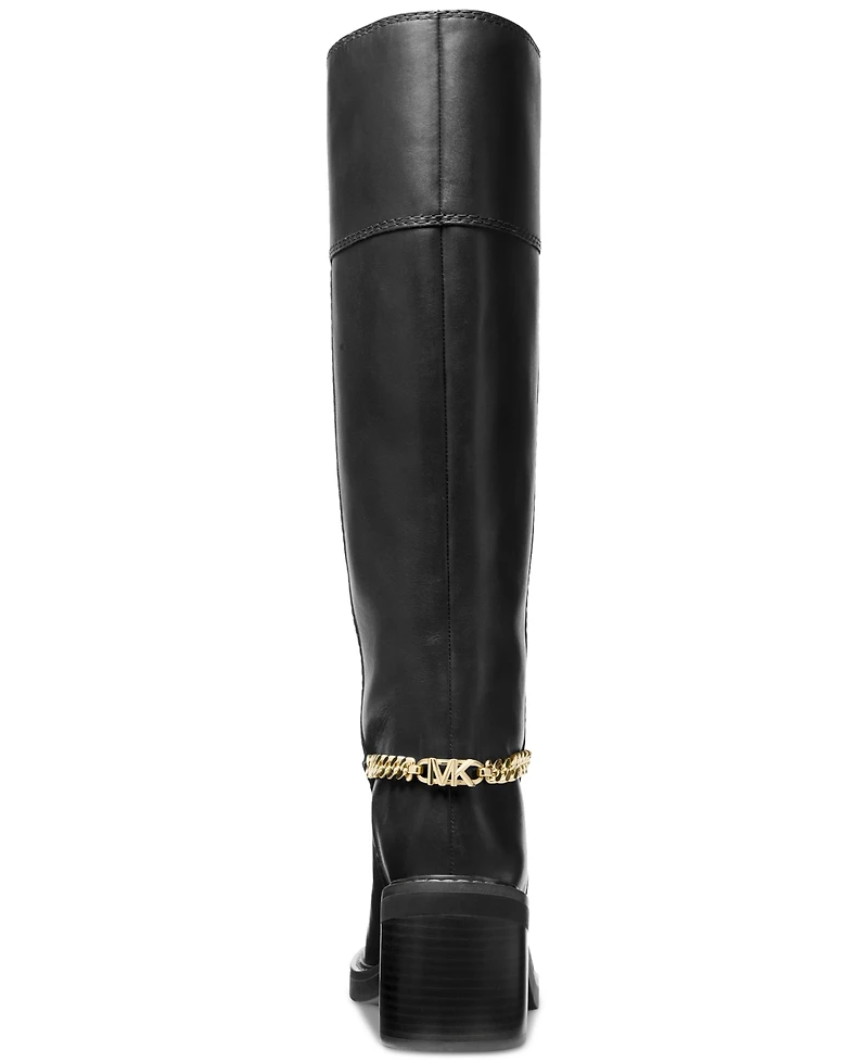 Michael Kors Women's Carlisle Chain-Detail Tall Boots