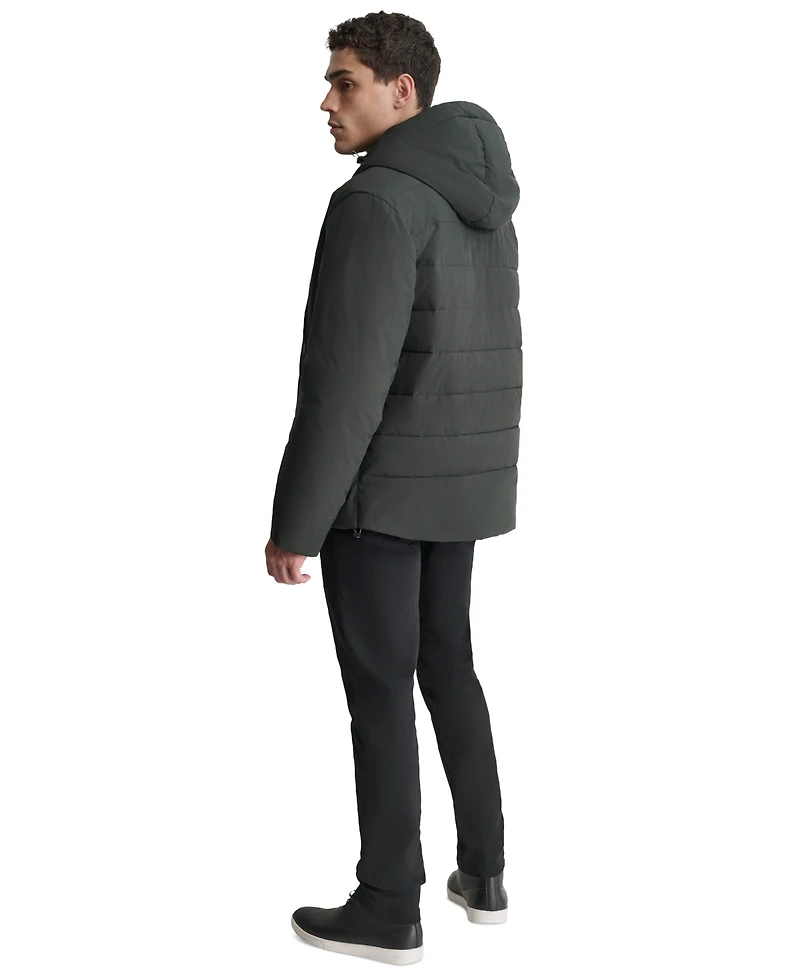 Dkny Men's Hooded Full-Zip Jacket