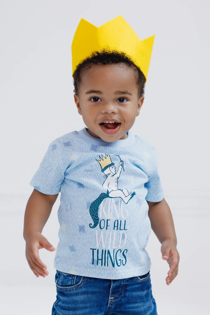 Where The Wild Things Are Toddler Boys Warner Bros. Max Cosplay T-Shirt and Crown