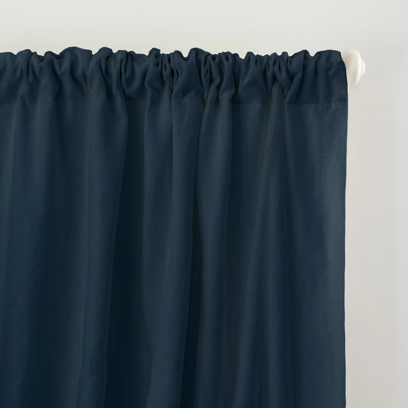 100% French Linen Window Curtain Set