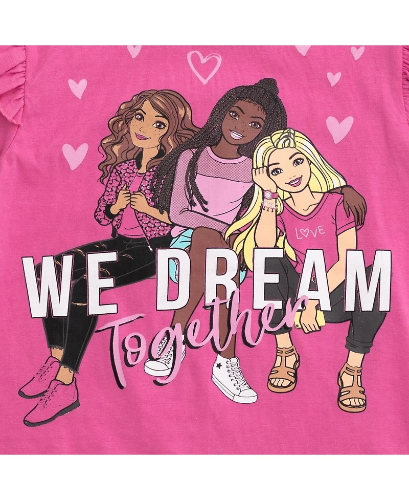 Barbie Girls 3 Pack T-Shirts to