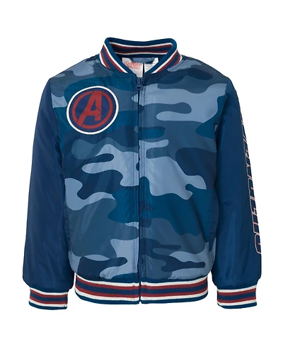 Avengers Toddler Boys Spider-Man Varsity Bomber Jacket
