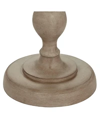 Barnes and Ivy Tuscan Chic 62 1/2" Tall Standing Floor Lamp Pull Chain Gray Natural Faux Wood Finish Living Room Bedroom House