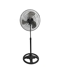 Vie Air 18 Inch Industrial Heavy Duty Pedestal Oscillating Metal Stand Fan