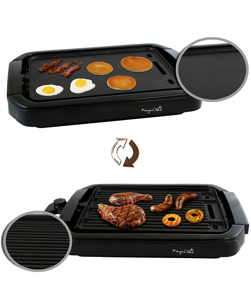 MegaChef Dual Surface Reversible Indoor Grill and Griddle