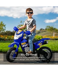 Best Choice Products 6V Kids Electric Battery Powered Ride On Motorcycle w/ Training Wheels, Lights, Music