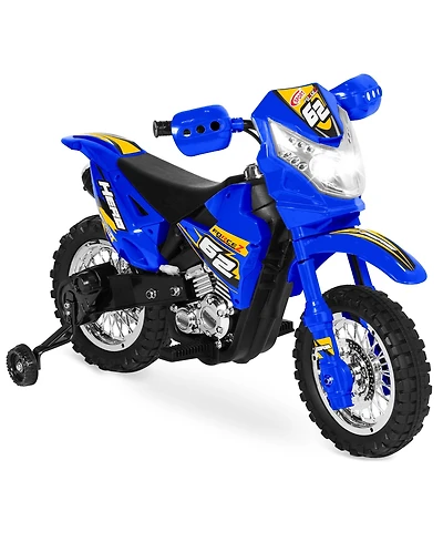 Best Choice Products 6V Kids Electric Battery Powered Ride On Motorcycle w/ Training Wheels, Lights, Music