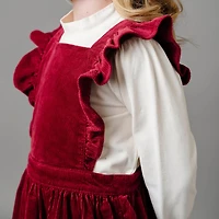 Hope & Henry Toddler Girls Organic Corduroy Ruffle Jumper