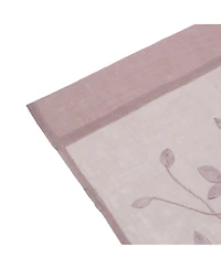 Chanasya Premium Embroidered Vine Curtains - Sheer Curtains for Living Room, Bedroom, Kitchen - 52" x 84" - White, 2 Panels