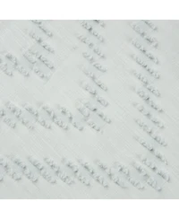 Chanasya Premium 2-Panel Moroccan Embroidered Design Textured Sheer Curtain Panels