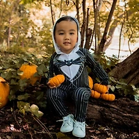 Nightmare Before Christmas Toddler Boys Disney Jack Skellington Zip Up Coverall Newborn to