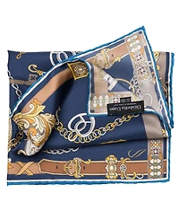 Elizabetta Men's Like Clockwork - Silk Pocket Square for Men