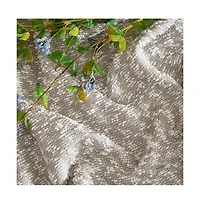 Hlc.me Easton Jacquard Slub Texture - Privacy Curtains with Back Tab Rod Pocket Lightweight Window Curtains Panels