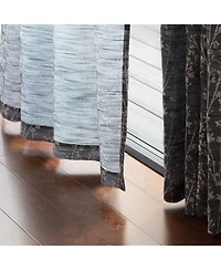 Chanasya Premium 2-Panel Floral Jacquard Textured Beige Curtains with Grommets for Windows Living Room Bedroom Office