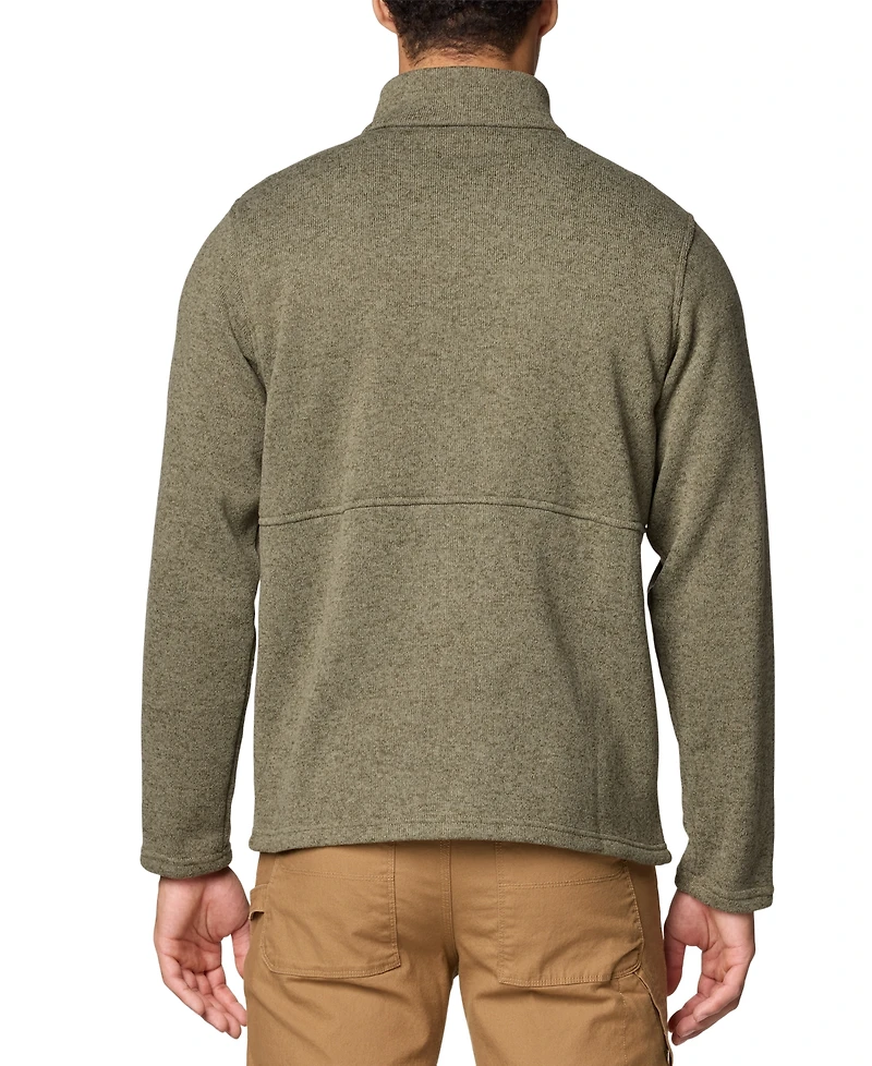 Columbia Men's Alto Pass Textured Knit Sweater Fleece Zip-Front Jacket