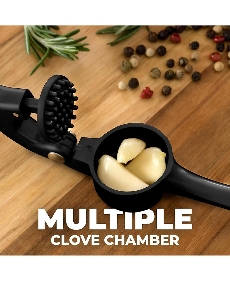 Premium Garlic Press - Durable Masher with Soft, Easy to Squeeze Handle