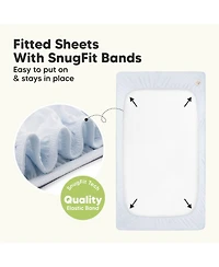 KeaBabies Waterproof Crib Sheets for Boys, Girls, 2pk Baby Fitted Sheet, Mattress Protector
