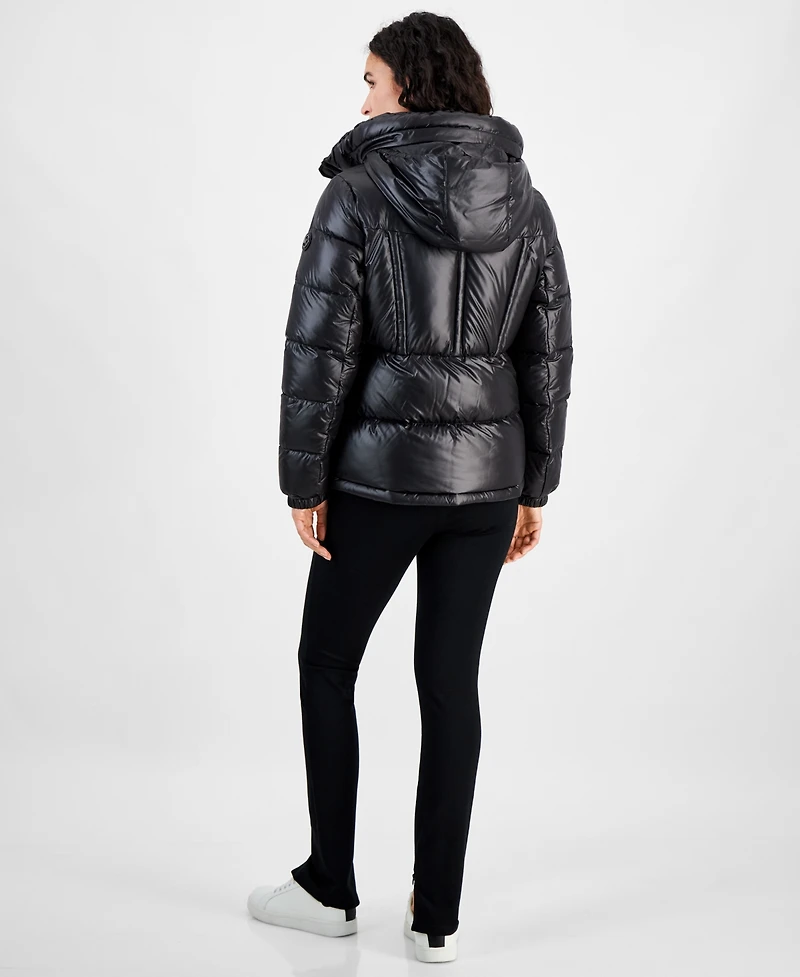 Michael Michael Kors Women's Hooded Puffer Coat, Created for Macy's