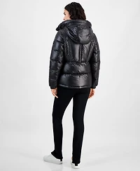 Michael Michael Kors Women's Hooded Puffer Coat, Created for Macy's