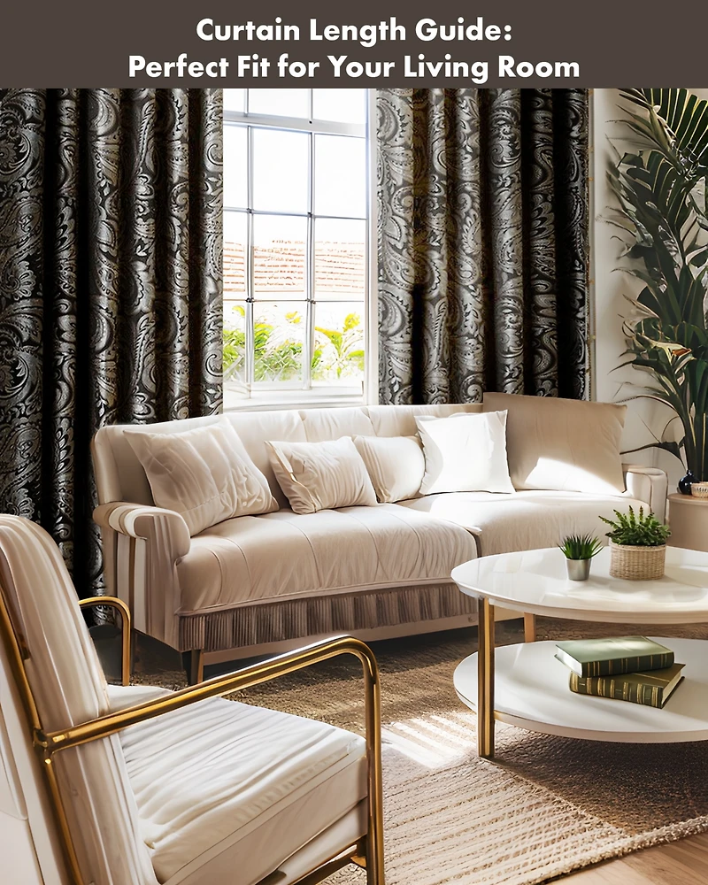 Madison Park Aubrey Jacquard Room Darkening Curtains, Faux Silk Paisley for Bedroom and Living Room, inch length 2 panels set