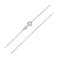 Bling Jewelry Box Chain Link 1MM Thin 10 Gauge Necklace Gold Plated .925 Sterling Silver