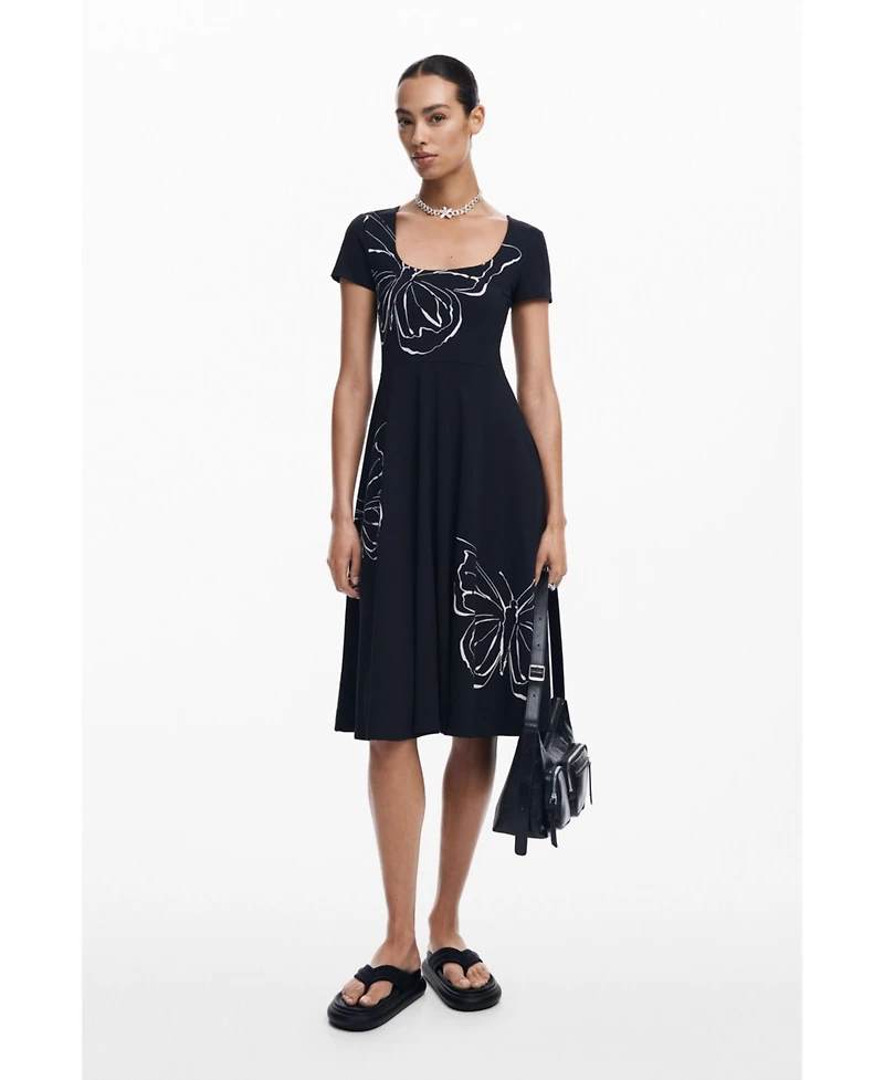 Desigual Women's Butterfly midi dress
