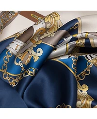 Moment Time - Hand Rolled Silk Foulard for Women