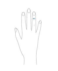 Bling Jewelry Sun Flower Blue Stabilized Turquoise Midi Thin Band Toe Ring Western Jewelry .925 Silver Sterling Adjustable