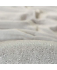 Chanasya Premium 2-Panel Gradient Ombre Faux Belgian Flax Semi Sheer Curtains - for Windows Living Room Bedroom