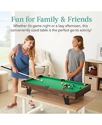 Best Choice Products 40in Tabletop Billiard Table, Pool Arcade Game Table w/ 2 Cue Sticks, Ball Set, Storage Bag