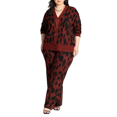 Eloquii Women's Intarsia Sweater Pant