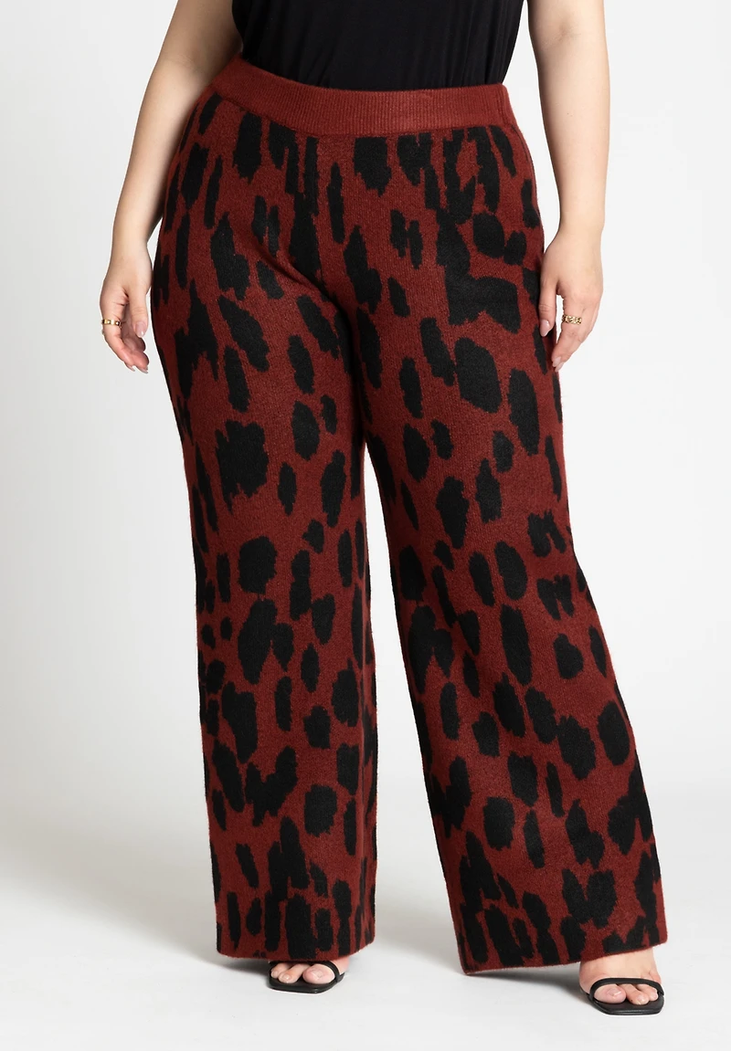 Eloquii Women's Intarsia Sweater Pant