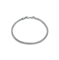 Bling Jewelry Stackable Sterling Silver Snake Bracelet with Lobster Claw Clasp