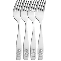 Kids and Toddler Cutlery Set Designed For Self Feeding - 4 Piece Fork