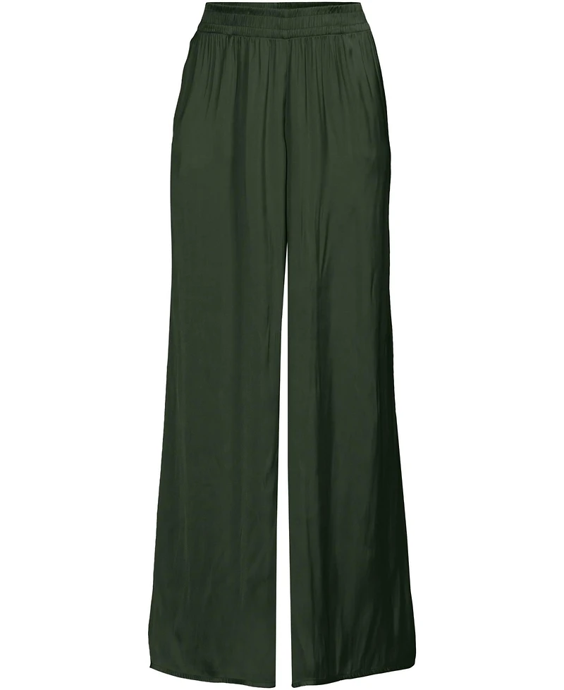 Lands' End Women's Wide Leg Fluid Palazzo Pants