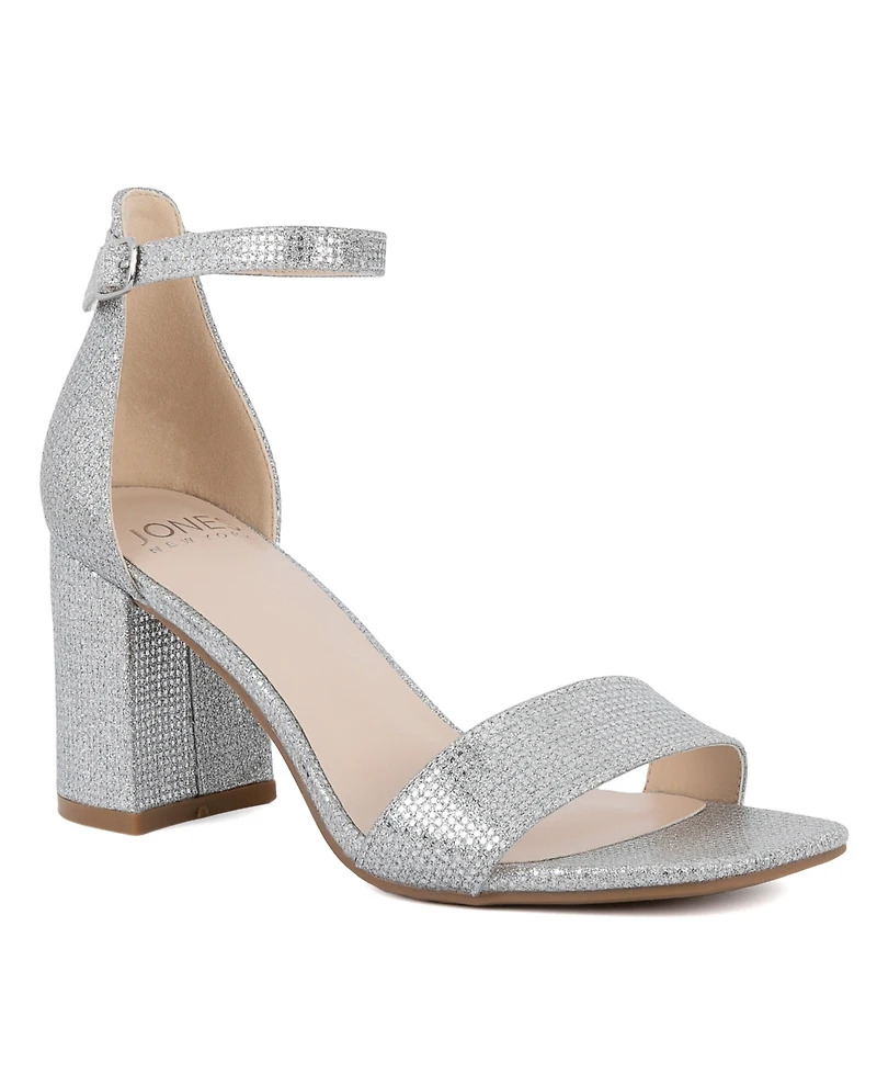 Jones New York Women's Early Two Piece Block Heel Dress Sandals