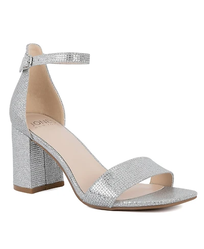 Jones New York Women's Early Two Piece Block Heel Dress Sandals